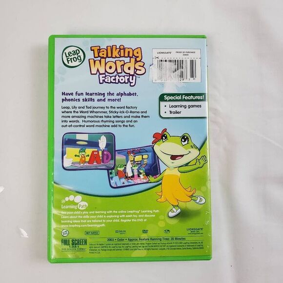 LeapFrog: Talking Words Factory DVD - Picture 3 of 3